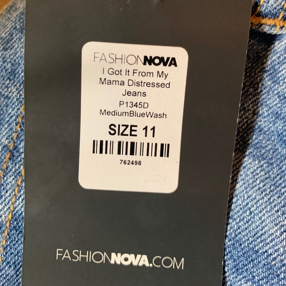 ✨HP✨ 👑I Got It From My Mama💅🏾Distressed Jeans👖 - Picture 4 of 9